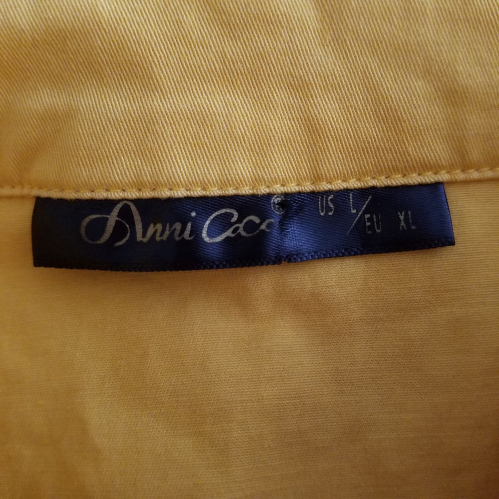Yellow Ruffle Button-Up Dress - Picture 5 of 5
